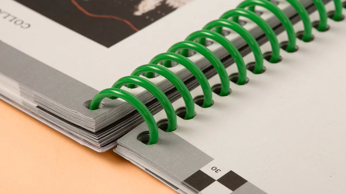 Buch mit Spiralbindung
