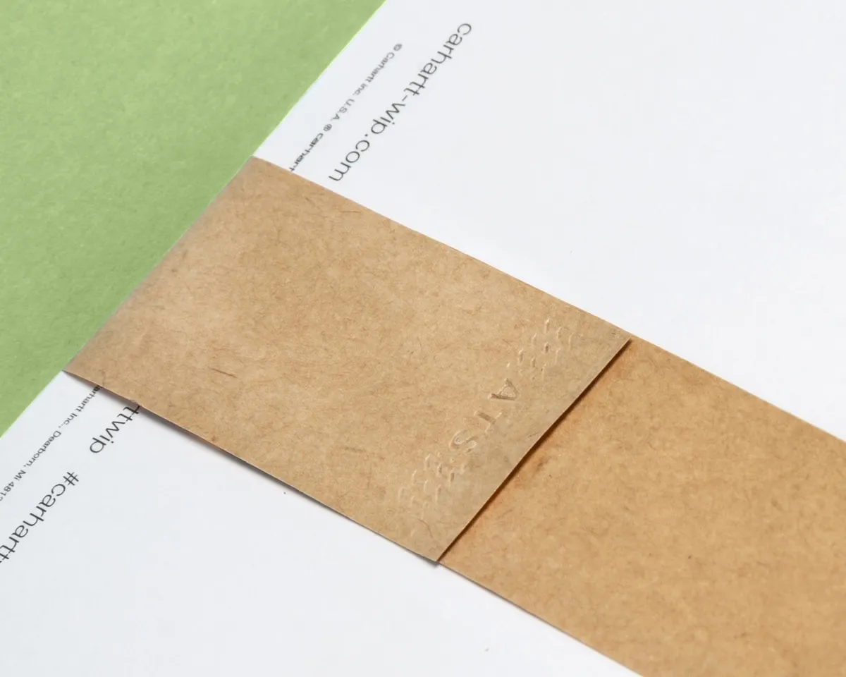 Postkarte mit Papierbanderole