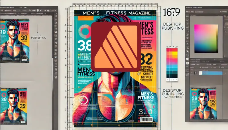 Affinity Publisher Logo – Layout-Software für professionelle Druckdaten, Beschnitt, Farbprofile und exakte Typografie.