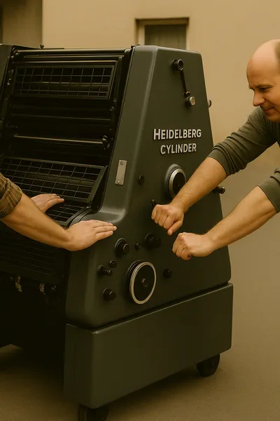 Erste Offsetdruckmaschine Heidelberg GTO52 – Meilenstein für unsere Druckerei X-Press und den Einstieg in den farbigen Offsetdruck